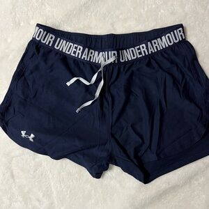 Under Armour Women's Dark Blue Athletic Shorts